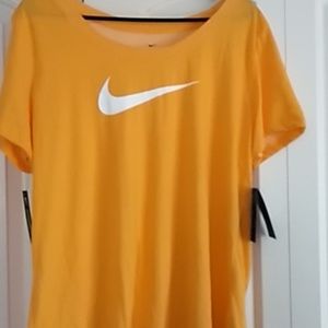 Nike orange and white T-shirt